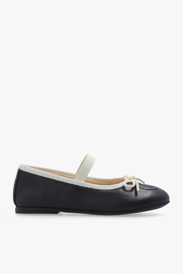 Gucci Ophidia Kids Leather ballet flats with logo